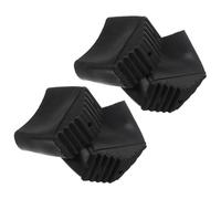 HEANUJJ Almohadillas Antideslizantes para Escaleras 4 Piezas, Protector de Pies de Caucho Negro Resistente al Desgaste, Cubierta de Escalera Multifunción para Uso Hogar y Obra