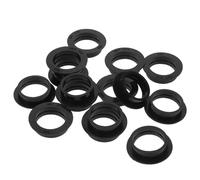 HEANUJJ Anillo de Sello de Sensor de Aparcamiento 15 Piezas Base Resistente, Goma Duradera Negra, Resistente al Calor y Frío para Radar Trasero de Coche, Accesorio de Seguridad Automotriz