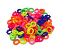 HEANUJJ Anillos Cabello de Colores para Uso Diario Ocasión Color Aleatorio 100 Piezas Gomas Elásticas de Tela Alta Elasticidad, Accesorios Fáciles de Combinar para Niñas