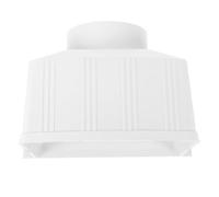 HEANUJJ Bajante Rectangular para Canalón Desviador de Agua de Lluvia en PVC Accesorio para Canaletas Exteriores Sistema de Captación para Villas y Jardines