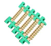 HEANUJJ Bloque de Terminales de Distribución de Cobre 5 Piezas Conectores para Cables Eléctricos en Caja de Distribución y Barra de Puesta a Tierra