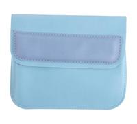 HEANUJJ Bolsa Organizadora Azul para Seis Frascos de Aceite Esencial de 10-15ml Cierre Seguro y Diseño Elegante para Viaje y Uso en Casa