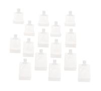 HEANUJJ Bolsas Material Sub-pet Fácil de Limpiar Expirecibles Vacías Recargables 15 Capacidad de 30ml, 50ml y 100ml y Diseño Especial Portátil para Loción y Champú de Viaje