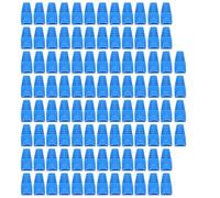 HEANUJJ Botas Rj45 y Protección para Cat5 Conectores contra Cat6 de Plástico Azul, Pack de 100 Unidades Roturas y Humedad, Accesorio de Red para Cables de Red en Entornos Industriales