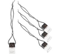 HEANUJJ Botella de Perfume para Coche 4 Piezas de Vidrio Tapa Hueca Negra, Colgante Decorativo para Espejo Retrovisor, Contenedor Rellenable para Aceite Esencial, Ambientador Automotor