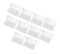 HEANUJJ Caja de Plástico para Desechar Cuchillas de Afeitar, Contenedor Rectangular Transparente de 10 Piezas, Almacenamiento Seguro para Barberías y Salones de Belleza, Reciclaje