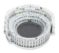 HEANUJJ Cenicero de Cemento Redondo Estilo Vintage, Decoración Hogar y Oficina, Accesorio Escritorio Funcional, Resistente y Seguro para Colillas, Diseño Clásico Coliseo Romano