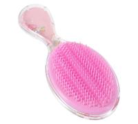 HEANUJJ Cepillo para Cabello Infantil Pequeño y Portátil Cerdas Suaves, Diseño Transparente Ovalado y Masajeador de Cuero Cabelludo Ligero para Uso en Viajes