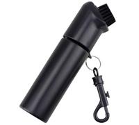 HEANUJJ Cepillo para Palos de Golf Rociador de Agua Integrado, Ligero y Portátil, Limpiador Práctico para Palos, Accesorio de Golf Esencial para Mantenimiento en Campo, Color Negro