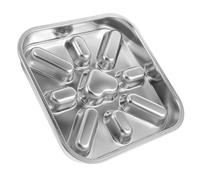 HEANUJJ Comedero Lento Pequeño para Perros, Tazón de Comida para Perros Lento, Acero Inoxidable, Diseño Laberinto, Antideslizante, Plata, 23x23 Cm, para Cachorros y Mascotas