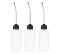 HEANUJJ Dispensador de Aceite Botella de Plástico para Máquina de Coser 3 Piezas con Tapa de Hierro Duradera para Taller y Uso Automotriz