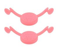 HEANUJJ Ejercitadores de Músculos Faciales de Silicona Rosa, Correctores de Sonrisa Cómodos y Fáciles de Usar, 2 Piezas para Entrenamiento Facial en Casa