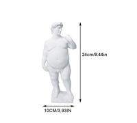 HEANUJJ Estatua de Resina de David Gordo Pequeña, Escultura Artística para Decoración de Escritorio, Adorno Creativo para Hogar y Oficina, Decoración Moderna y Obsequio Original