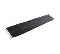 HEANUJJ Extensiones de Cabello Humano Remy Cinta Adhesiva 65cm para Mujeres, Color Negro, Añade Volumen y Mejora la Apariencia para Uso Diario y Fiestas