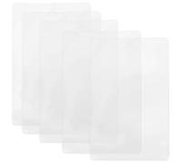 HEANUJJ Funda para Tarjetas de Almacén Transparente 5x8 Cm 100 Unidades Pvc Resistente Bolsillo para Etiquetas Autoadhesivo Práctico para Organización y Protección en Oficina y Comercio