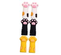 HEANUJJ Fundas Protectoras de Silicona Reutilizables y Seguras para Tijeras de Cutícula 6 Diseño de de Gato para Manicura y Pedicura