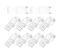 HEANUJJ Ganchos para Persianas Enrollables Transparentes de Pom, Gancho Guía para Cadena Cuentas, Kit de Reparación de Cortinas Tornillos, Accesorio para Cortinas de Ventana, Soporte