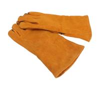 HEANUJJ Guantes Antimordeduras de Cuero Engrosados Protectores y Amigables Piel Ideales para Adiestramiento Seguro para Entrenamiento de Mascotas y Loros