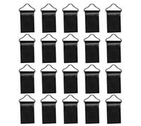 HEANUJJ Hebillas de Anillo Triangular de Metal para Cama Saltarina, Correas de Sujeción de Tela de Malla Hebilla, 20 Piezas para Trampolín, Accesorios Resistentes para Juegos al Aire