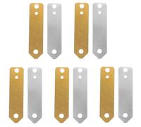 HEANUJJ Láminas de Ánodo de Zinc y Cobre 10 Unidades para Batería de Frutas, Herramientas de Experimentación Científica y Enseñanza, Hojas Metálicas para Galvanoplastia y Proyectos