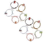 HEANUJJ Lazos Elásticos Cabello Niña 10 Piezas Mezcla Colores Diseño de Dinosaurio, Accesorios para Pelo Infantiles Suaves y Resistentes, Ideales para Fiestas y Escuela Color Aleatorio