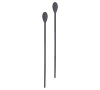 HEANUJJ Palillos de Silicona para Cocina 1 Par Cuchara Integrada, Agitador de Bebidas Multifuncional, Utensilios de Cocina Reutilizables para Hogar y Restaurante
