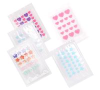 HEANUJJ Parches Hidrocoloides Autoadhesivos para Eliminar Granos y Exceso de Sebo, 5 Hojas Diseños Únicos para Usar Durante la Ducha Varios estilos