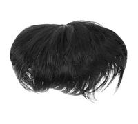 HEANUJJ Peluca Calva de Pelo Corto para Hombres, Postizo Ligero de Cabello Humano Natural, Parche Capilar sin Esfuerzo para Uso Diario y Eventos Formales, Textura Auténtica y Diseño