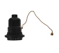 HEANUJJ Portalámparas de Baquelita Cadena de Tiro y Interruptor para Lámparas de Mesa y Apliques de Pared, Resistente a Quemaduras, Adecuado para Librerías y Restaurantes