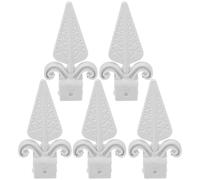 HEANUJJ Remates Decorativos para Vallas de Jardín, 10 Unidades de Plástico Punta Lanza, Accesorios para Vallado Exterior y Puertas, Protección y Estética para Cercas de Jardín