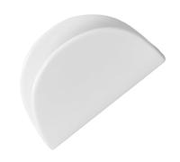 HEANUJJ Servilletero de Cerámica Blanco Cuadrado para Encimera, Dispensador de Servilletas de Papel para Baño y Cocina, Bandeja Porta Servilletas para Restaurante y Hogar, Accesorio