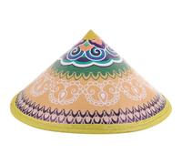 HEANUJJ Sombrero de Cono Tejido de Bambú para Adultos y Niños, Sombrero de Fiesta Oriental Adecuado para Danza, Espectáculos y Actividades al Aire Libre