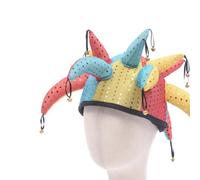 HEANUJJ Sombrero de Payaso Campana para Disfraz de Carnaval y Halloween, un Tamaño Cómodo para Hombres y Mujeres en Fiestas y Decoraciones