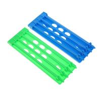 HEANUJJ Soporte para Anillas de Ave Diseño Multiagujeros de Plástico 2 Piezas para Gestión en Operaciones Avícolas y Cría