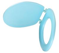 HEANUJJ Tapa de Asiento de Inodoro Eva Gruesa y Cómoda, Funda Azul Uo para Inodoro Estándar, Accesorio de Baño Higiénico y Lavable, Asiento de Tocador Práctico para Uso Doméstico y Viaje