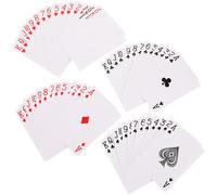 HEANUJJ Tarjetas de Póker en Blanco para Sublimación, Papel para Transferencia Térmica, Cartas Pequeñas Cara, Juego DIY para Entretenimiento y Fiestas Familiares