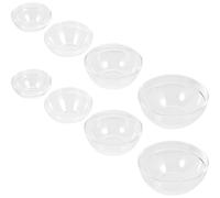 HEANUJJ Tazón de Plástico Acrílico Blanco para Aceites Esenciales, 8 Unidades, Adecuado para Masaje Relajante en Salón de Belleza Casa