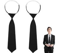 Heanvmyss Amplia Aplicación: Las corbatas de uniforme son adecuadas para varios atuendos en cualquier temporada. Corbatas preatadas para celebraciones de graduación, bailes de máscaras, juegos de rol,