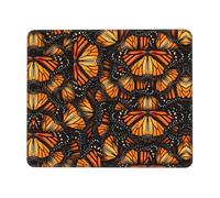 Heaps Of Orange Monarch Butterflies - Alfombrilla de mouse grande extendida con borde de bloqueo y base antideslizante, alfombrilla de escritorio gruesa y duradera para el trabajo
