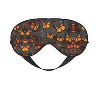 Heaps of Orange Monarch Butterflies - Antifaz unisex ultrasuave con bloqueo de luz para una comodidad óptima para dormir