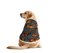 Heaps Of Orange Monarch Butterflies - Conjunto de mangas para perro, divertido chaleco lavable a máquina para perros medianos y grandes