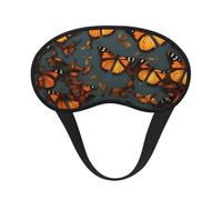 Heaps of Orange Monarch Butterflies - Cubreojos ajustable para dormir, cómodo, sin presión y transpirable