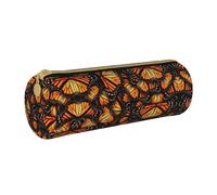 Heaps of Orange Monarch Butterflies - Estuche para lápices, suministros de papelería escolar, organizador de bolígrafos, bonita bolsa para lápices para estudiantes, White, Talla única, Organizador de