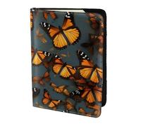 Heaps Of Orange Monarch Butterflies - Soporte para pasaporte, artículos esenciales de viaje, cartera antirrobo para tarjetas y pasaportes, tamaño para adaptarse a todos los pasaportes estándar