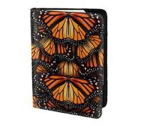Heaps Of Orange Monarch Butterflies - Soporte para pasaporte, artículos esenciales de viaje, cartera antirrobo para tarjetas y pasaportes, tamaño para adaptarse a todos los pasaportes estándar