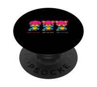 Hear No Evil See Not An Evil Talk No Evil Zorros Pansexuales PopSockets PopGrip Adhesivo