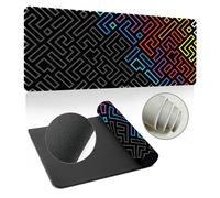 Hearda 3D Alfombrilla Ratón XXL/XL/L, Rompecabezas Multicolor Alfombrilla Rató, Alfombrilla Gaming con Bordes Cosidos y Base Antideslizante, Mouse Pad para Oficinas y Hogares (700x300x3mm,Rojo)