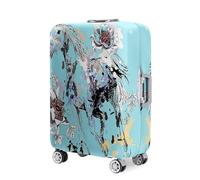 Hearda 3D Funda Maleta Elástica, Patrón de Caballo Funda para Maletas 18-32 Pulgadas, Cubierta de Equipaje Lavable, Viajar Protectora Anti-Rasguños Anti Polvo Suave (Verde,M(22-24pulgadas))