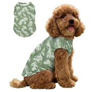 Hearda 3D Plantes Vertes Gilet Rafraîchissant pour Chien,Gilet Rafraichissant Chien Protection UV,T-Shirt Respirant,Manteau Rafraichissant pour Chiens pour Chasse,l'Entraînement (Verde,L)