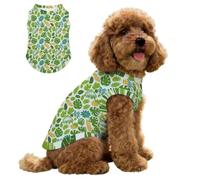 Hearda 3D Plantes Vertes Gilet Rafraîchissant pour Chien,Gilet Rafraichissant Chien Protection UV,T-Shirt Respirant,Manteau Rafraichissant pour Chiens pour Chasse,l'Entraînement (Monstera,M)